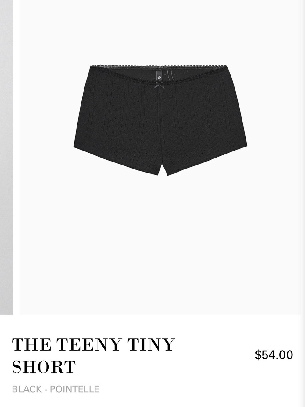 Cou Cou Intimates Pointelle Micro Shorts